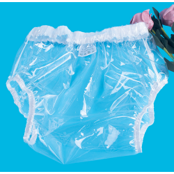 XL Transparent Plastic Pants - Adult Diaper Cover