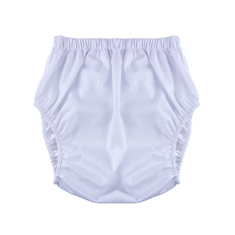 TPU Soft and Silent Diaper Cover - White XXL