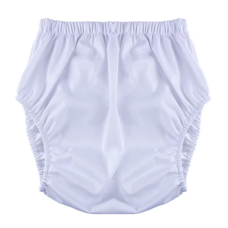 TPU Soft and Silent Diaper Cover - White XXL
