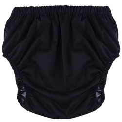 TPU Soft and Silent Diaper Cover - Black XXL