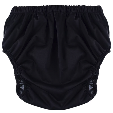 TPU Soft and Silent Diaper Cover - Black XXL