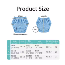 TPU Soft and Silent Diaper Cover - Purple XXL
